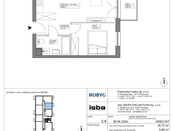 KR8/C/3/7 — Apartamenty Krakowska 8