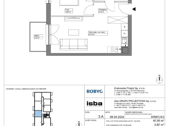 KR8/C/4/3 — Apartamenty Krakowska 8