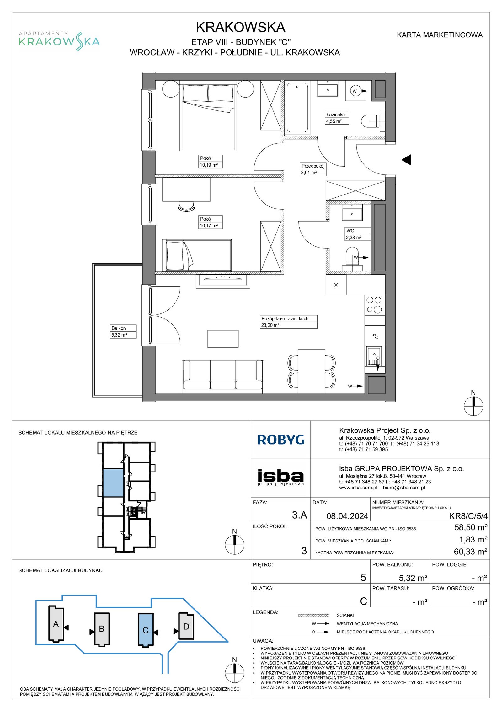 Rzut KR8/C/5/4 — Apartamenty Krakowska 8