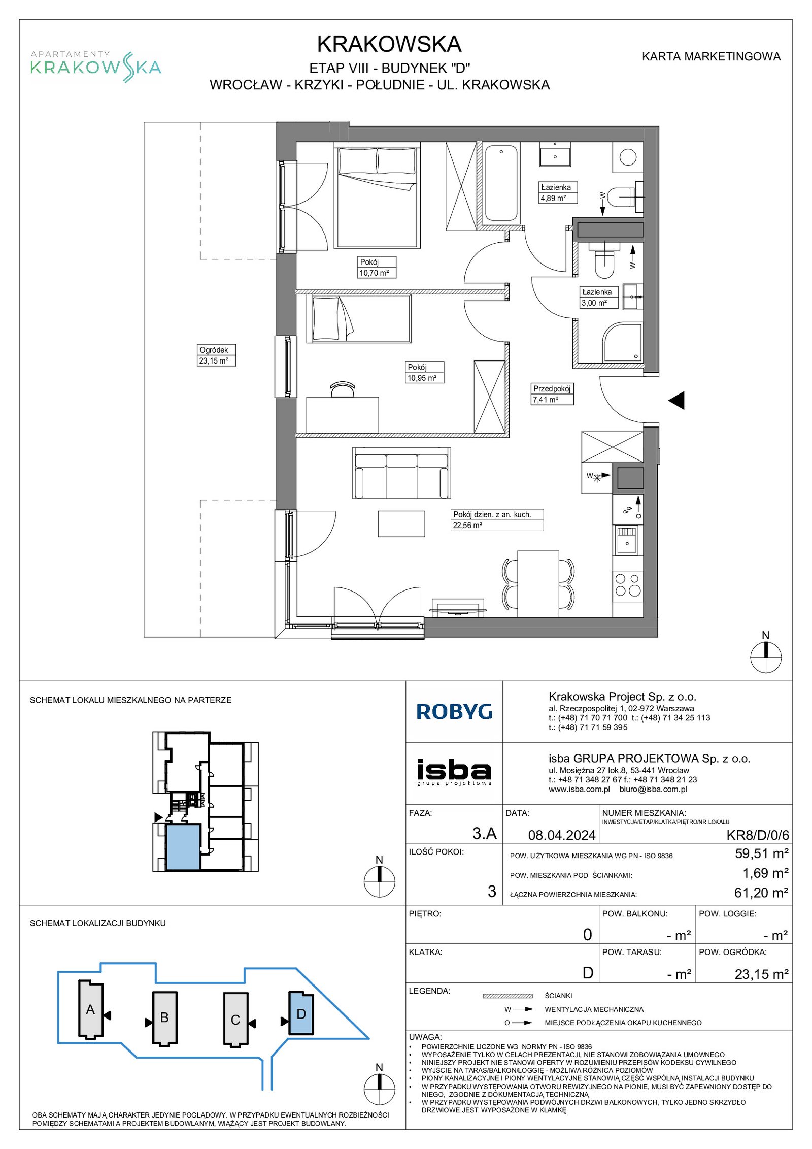 Rzut KR8/D/0/6 — Apartamenty Krakowska 8