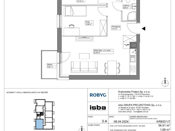 KR8/D/1/7 — Apartamenty Krakowska 8