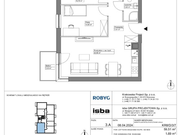 KR8/D/3/7 — Apartamenty Krakowska 8