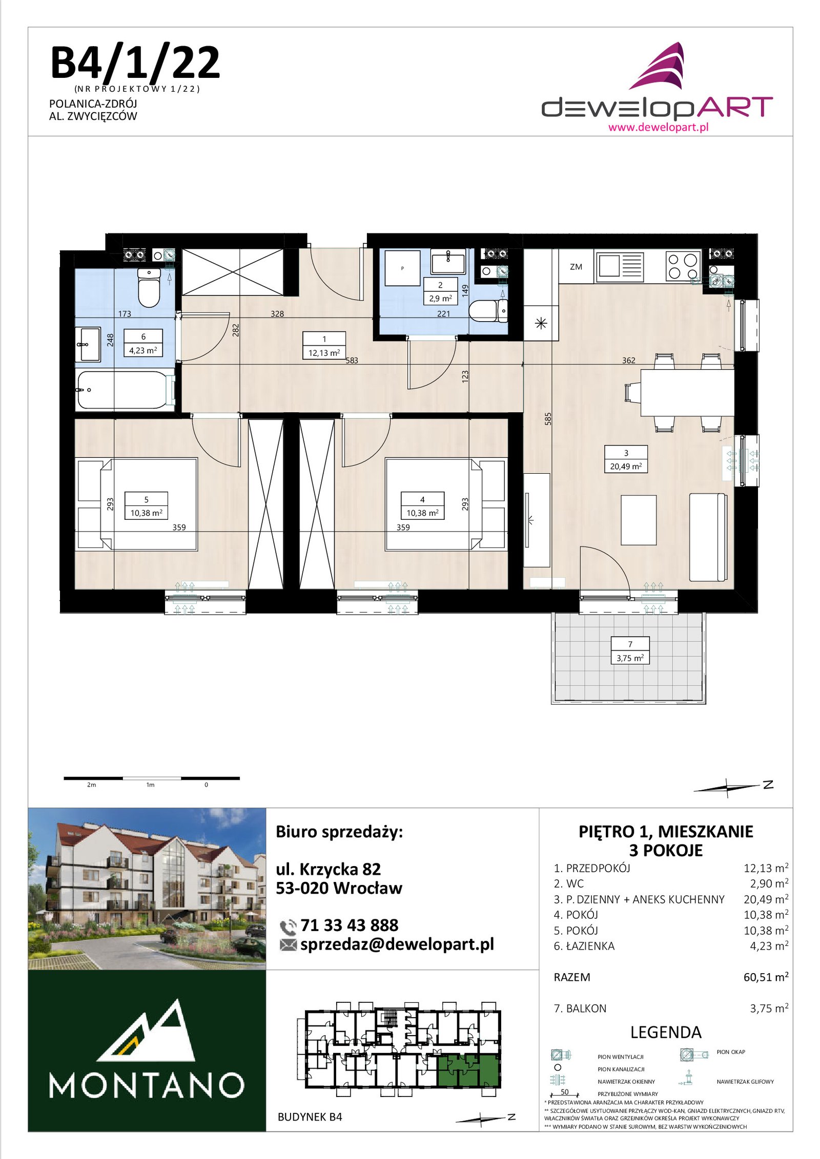 Rzut B4/1/22 — Montano