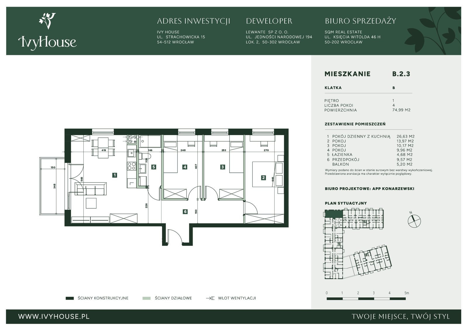 Rzut B.2.3 — Ivy House
