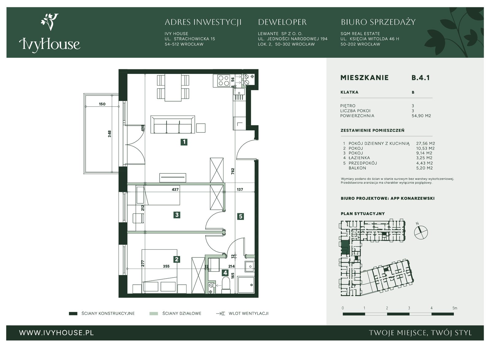 Rzut B.4.1 — Ivy House