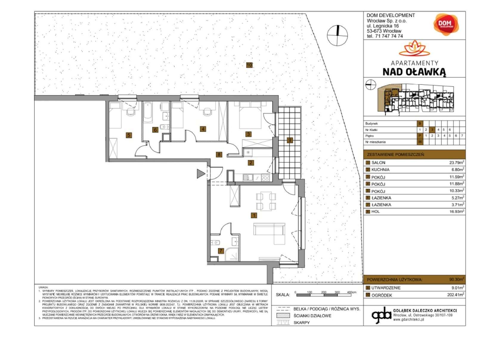 Rzut B56 — Apartamenty Nad Oławką etap II