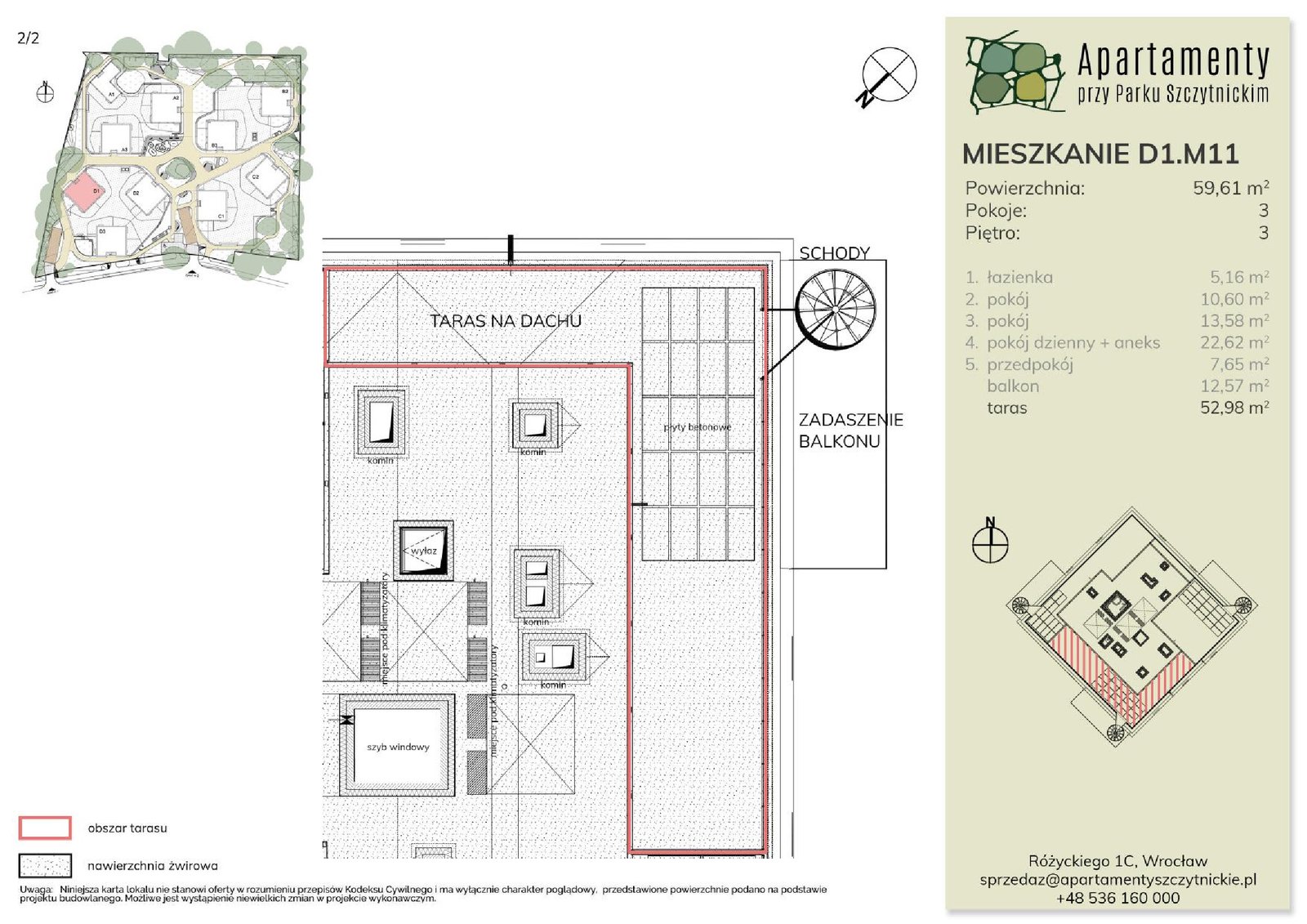 Rzut D1.M11 — Apartamenty przy Parku Szczytnickim