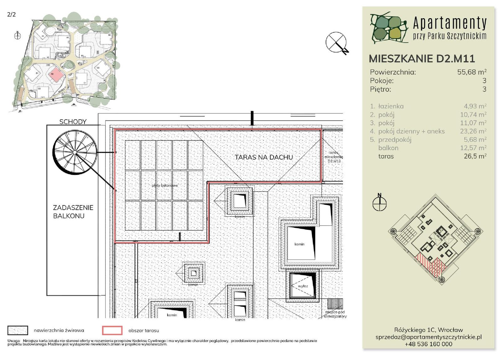 Rzut D2.M11 — Apartamenty przy Parku Szczytnickim