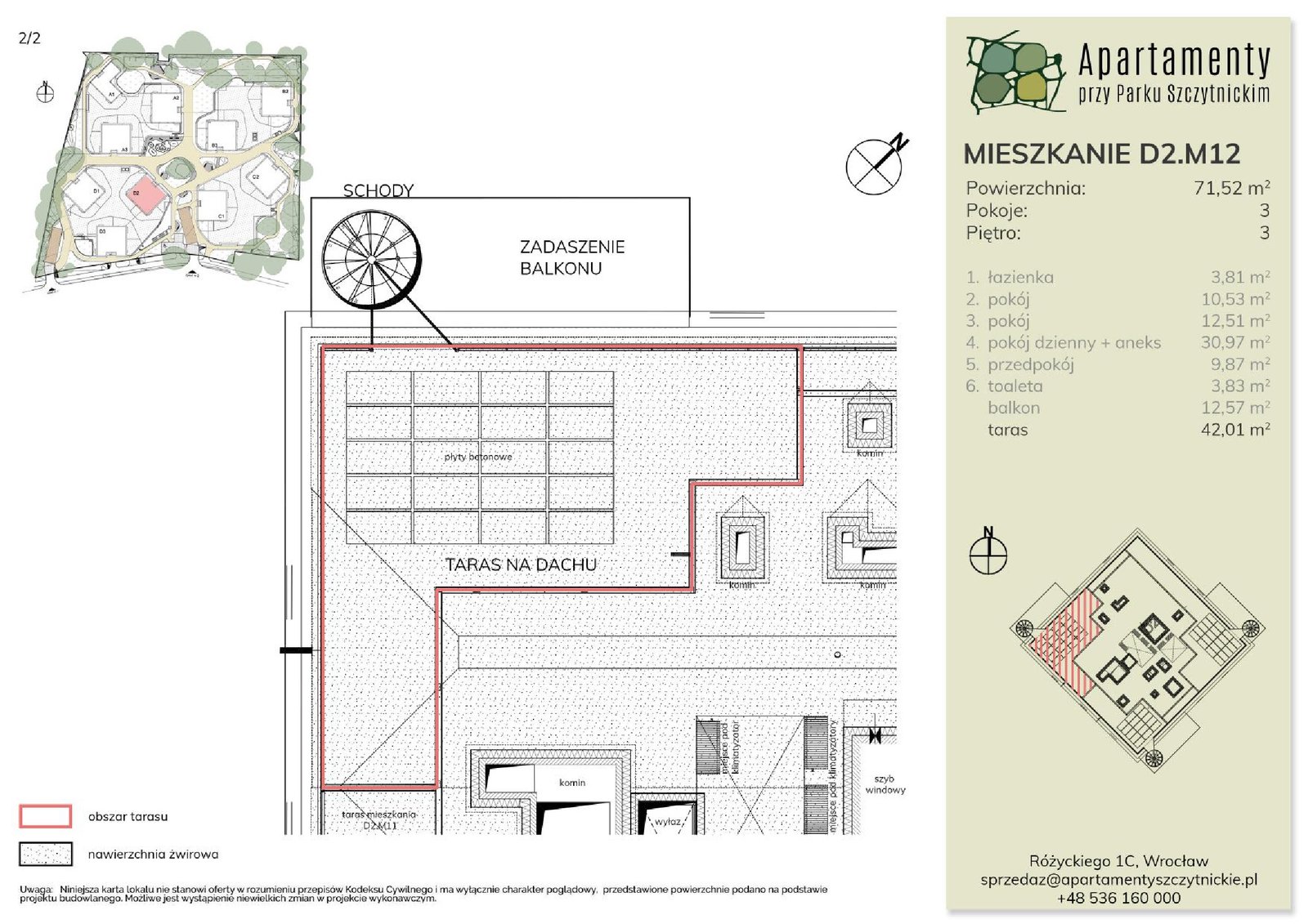 Rzut D2.M12 — Apartamenty przy Parku Szczytnickim