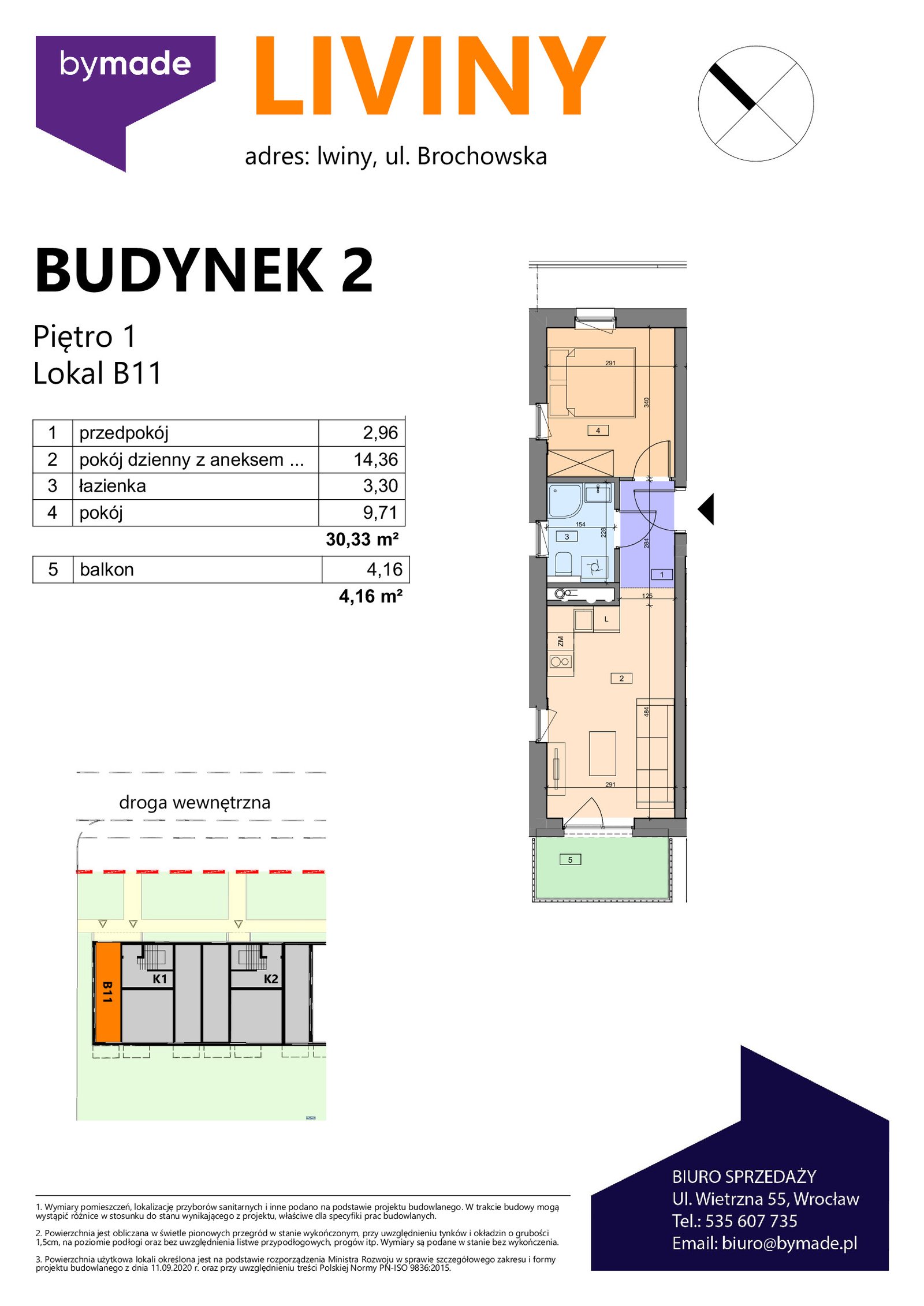 Rzut B11 — Liviny etap IV