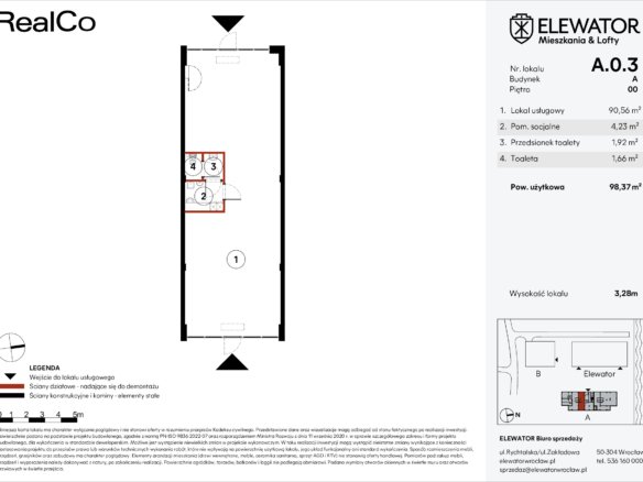 A.0.3 — Elewator Mieszkania i Lofty – lokale usługowe