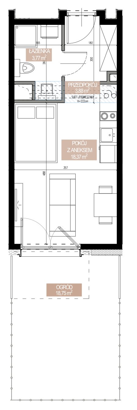 Rzut SWA/1/03/C — Apartamenty Świeradowska