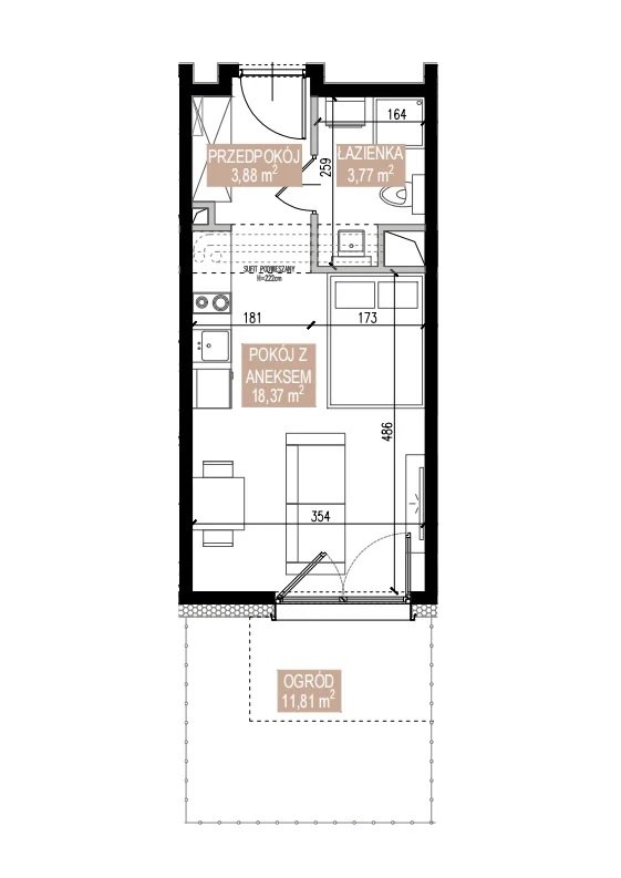 Rzut SWA/1/06/C — Apartamenty Świeradowska