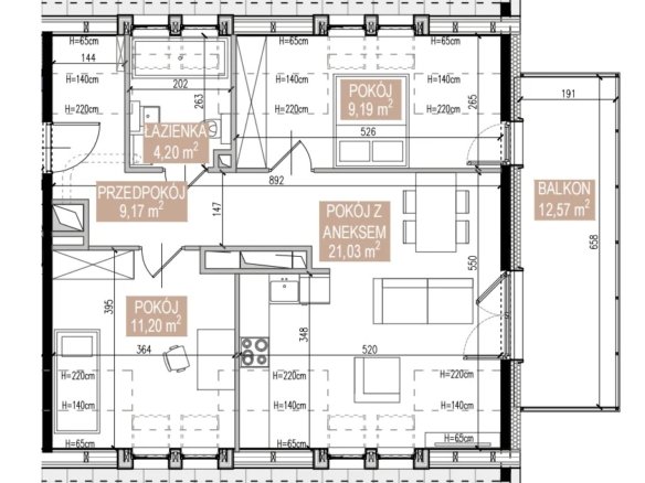 SWA/1/34/E — Apartamenty Świeradowska
