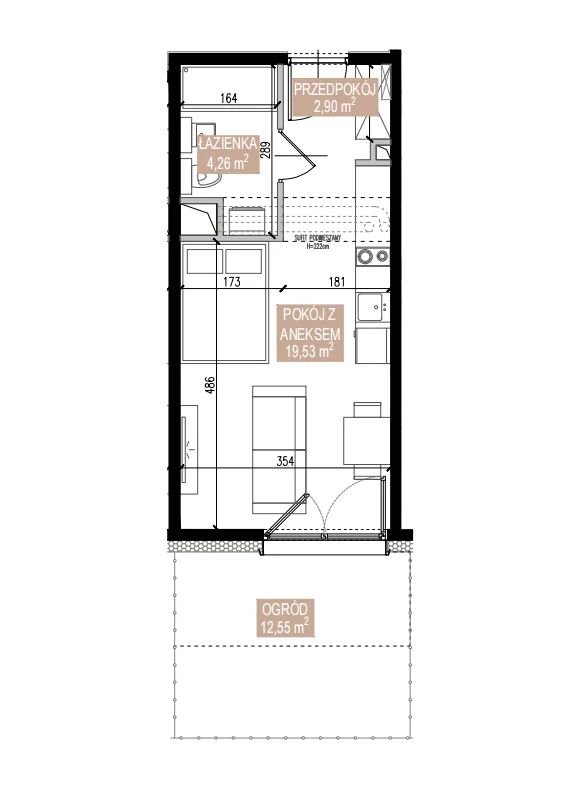 Rzut SWA/2/07/B — Apartamenty Świeradowska