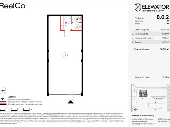 B.0.2 — Elewator Mieszkania i Lofty – lokale usługowe