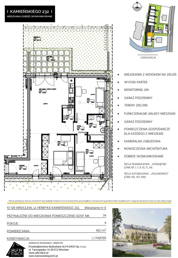 Rzut 232_4 — Kamieńskiego 232