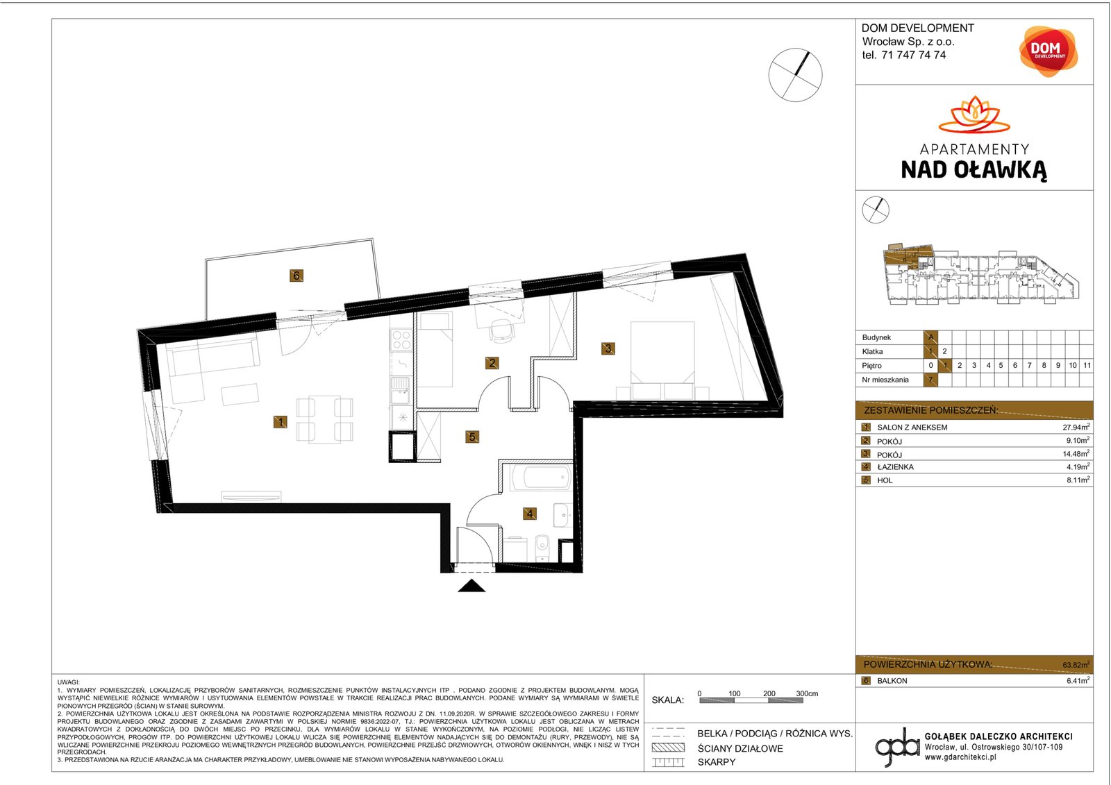 Rzut A7 — Apartamenty Nad Oławką etap I