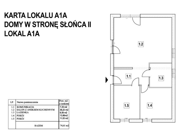 A1A — Domy w Stronę Słońca II