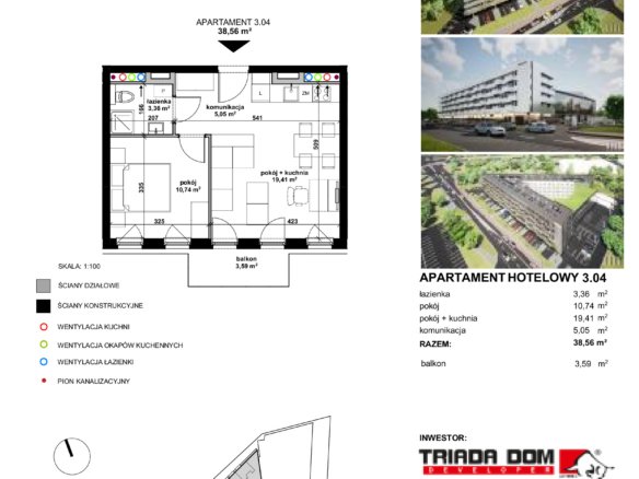 3_04 — Zwycięska 3 – apartamenty inwestycyjne