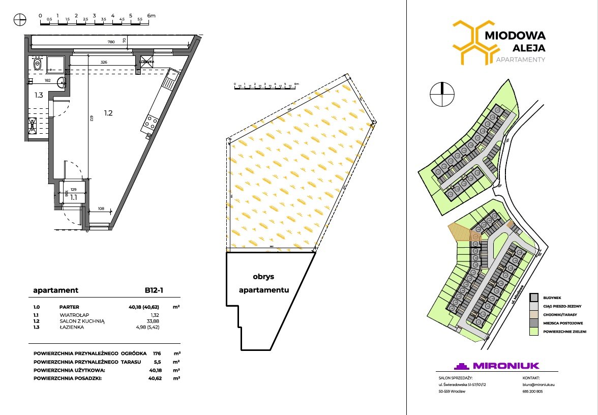 Rzut B13-1 — Apartamenty Miodowa Aleja