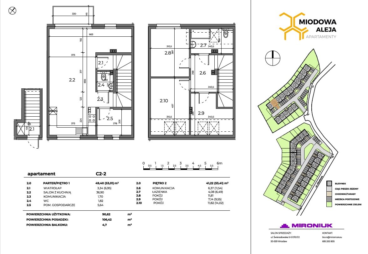 Rzut C4-2 — Apartamenty Miodowa Aleja