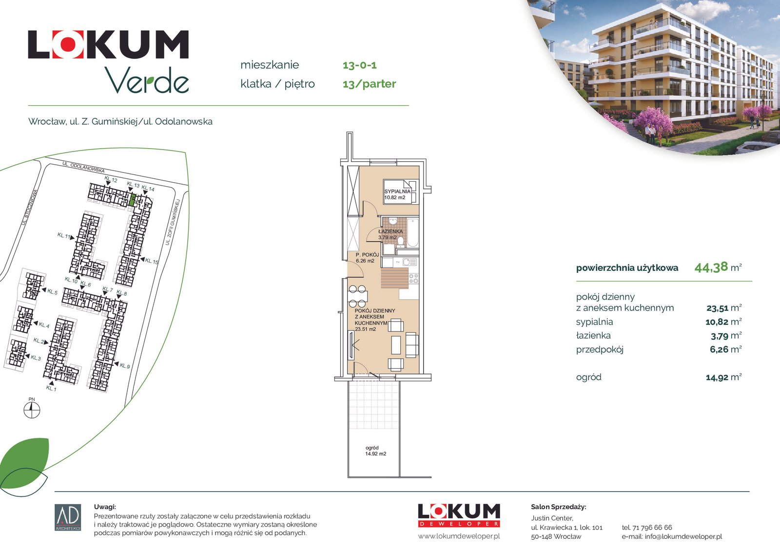 Rzut 13-0-1 — Lokum Verde etap III