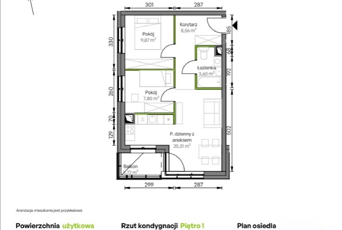 Floor plan D3/01/11 — WUWA Vita etap III