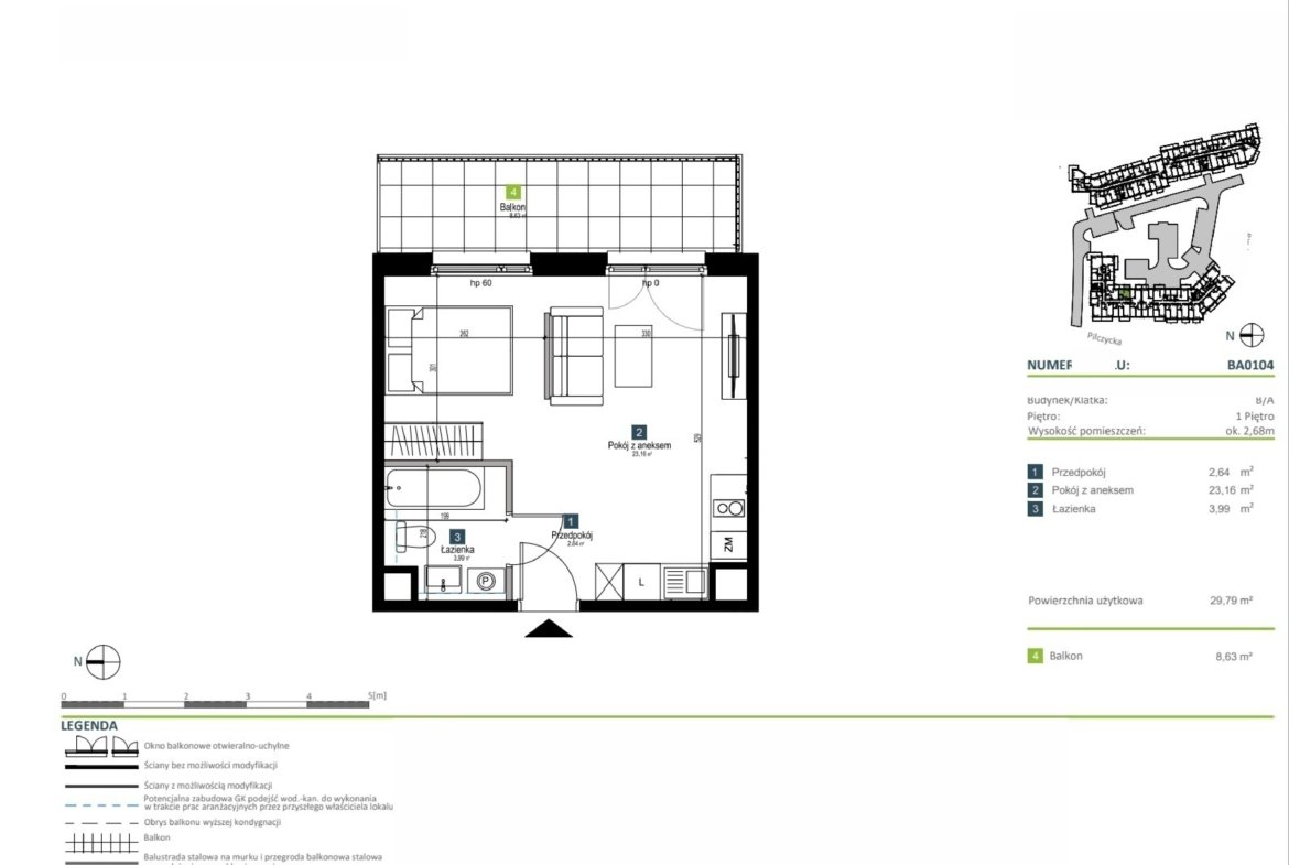 Floor plan BA0104 — Pilczycka Vita