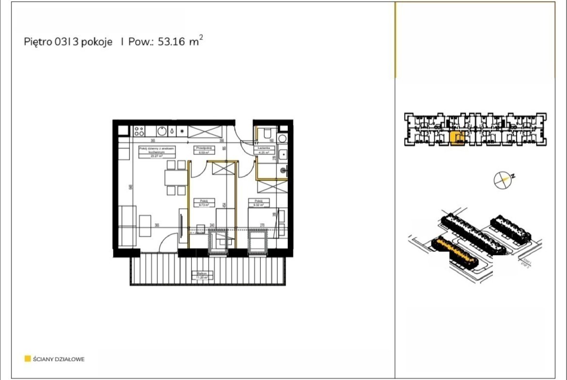 Floor plan F/34 — Rędzińska etap 4