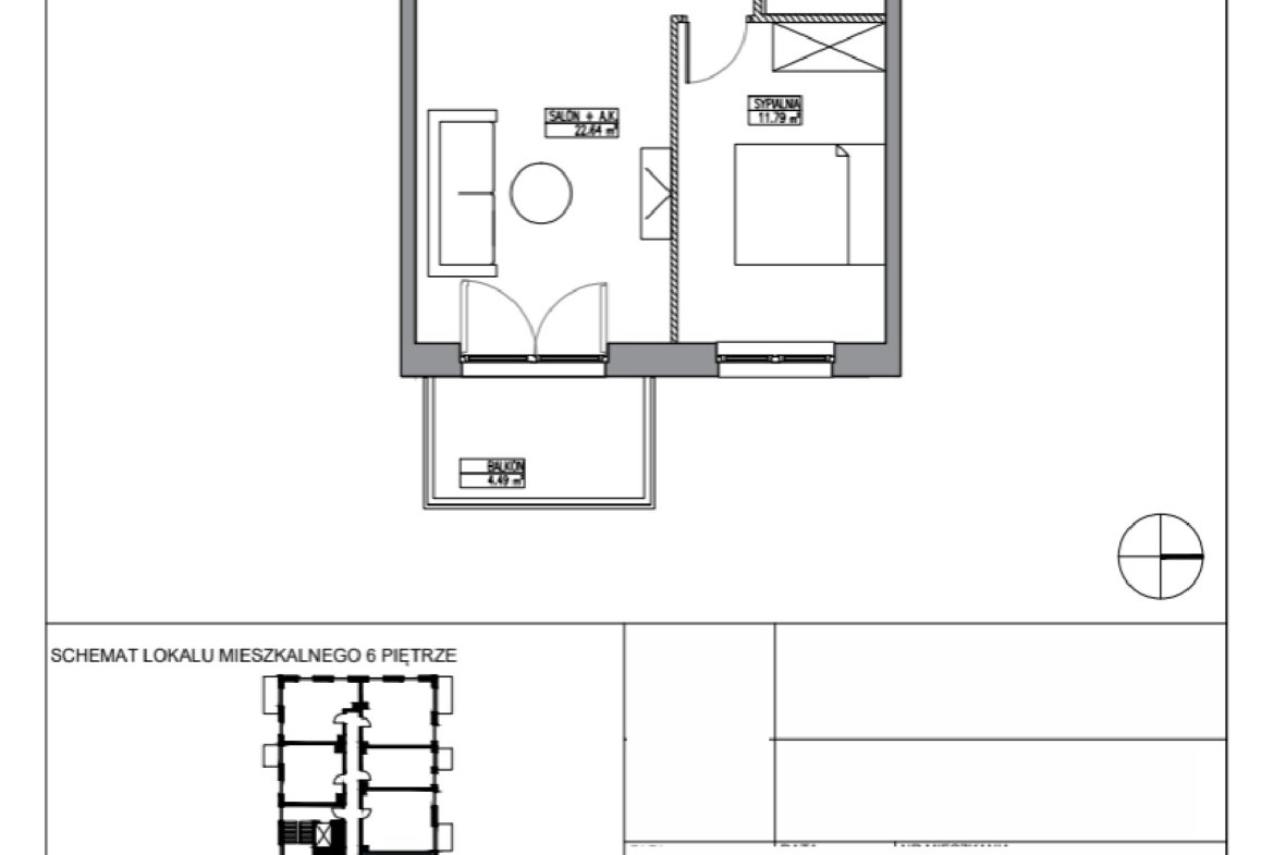 Планировка KR6/C/6/6 — Apartamenty Krakowska 6