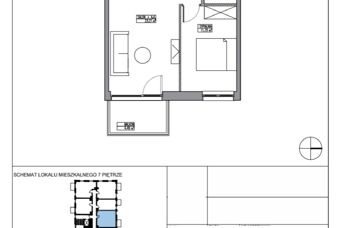 Rzut KR6/C/7/5 — Apartamenty Krakowska 6