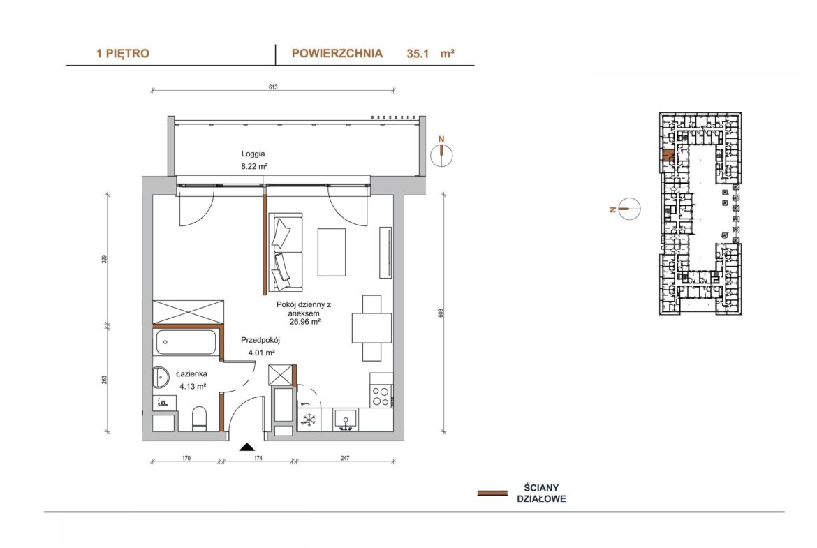 Floor plan D/105 — Braniborska 10