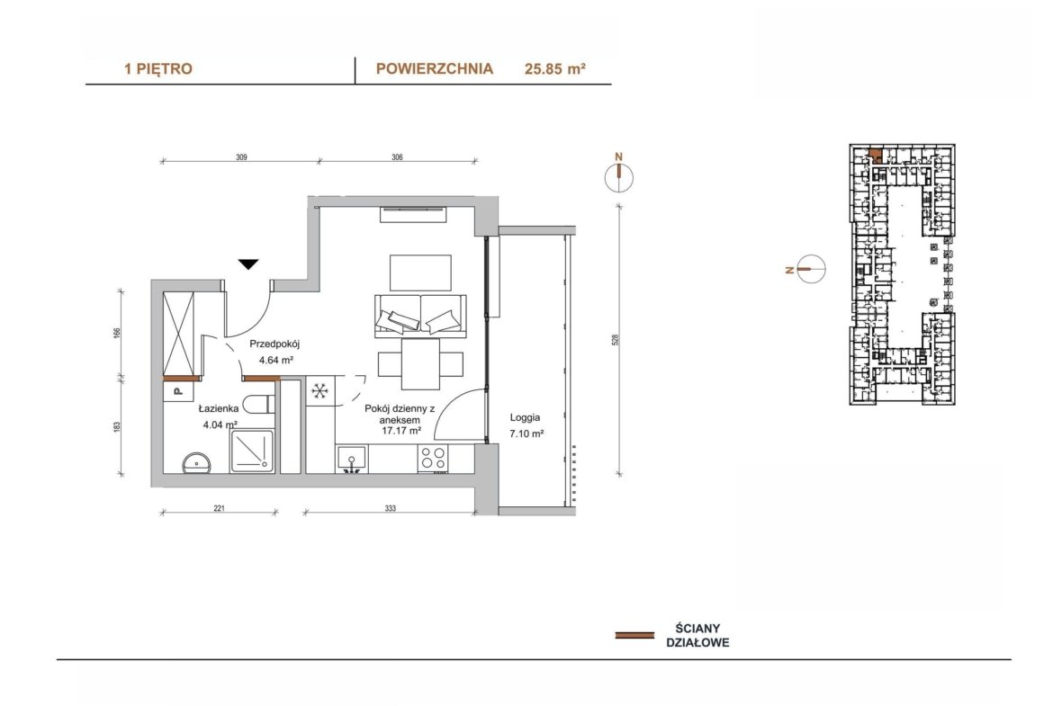Floor plan D/109 — Braniborska 10
