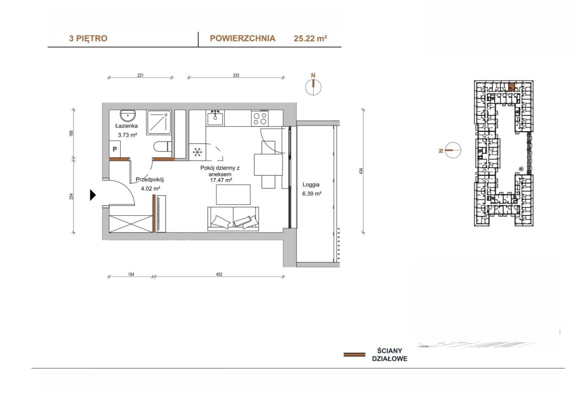 Floor plan E/303 — Braniborska 10