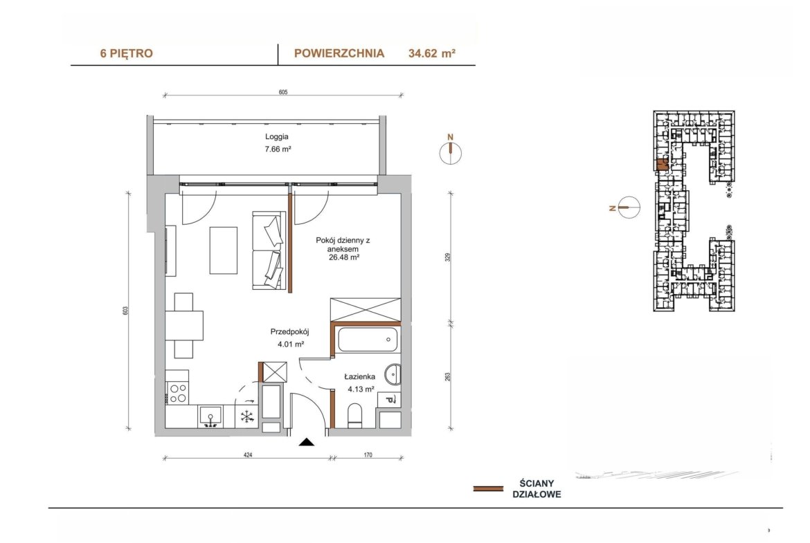 Floor plan D/604 — Braniborska 10