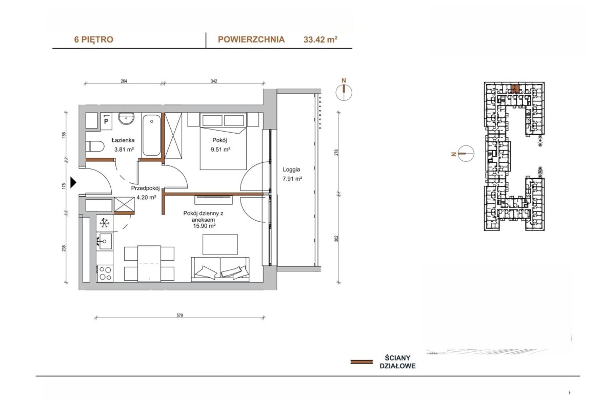 Floor plan D/611 — Braniborska 10