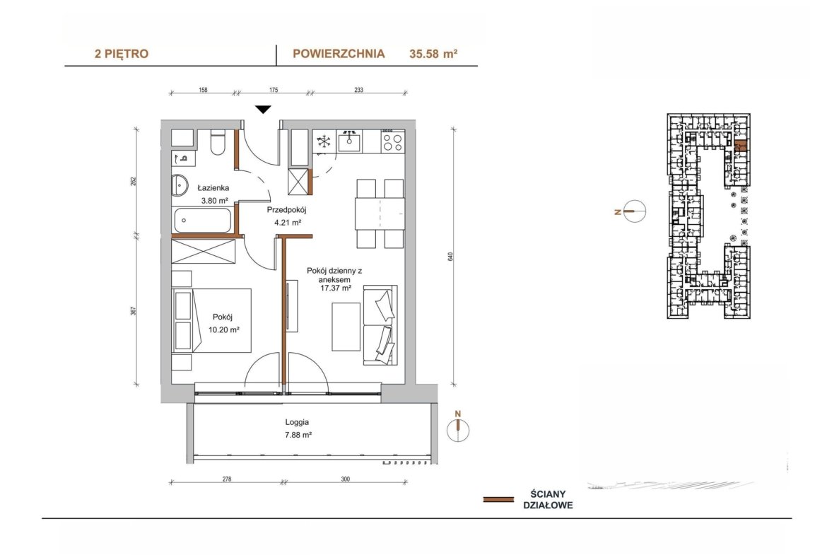 Floor plan E/207 — Braniborska 10