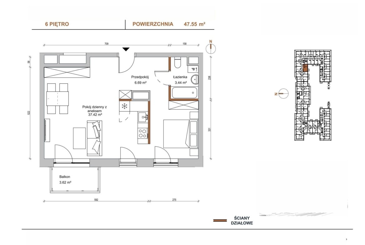 Floor plan D/601 — Braniborska 10