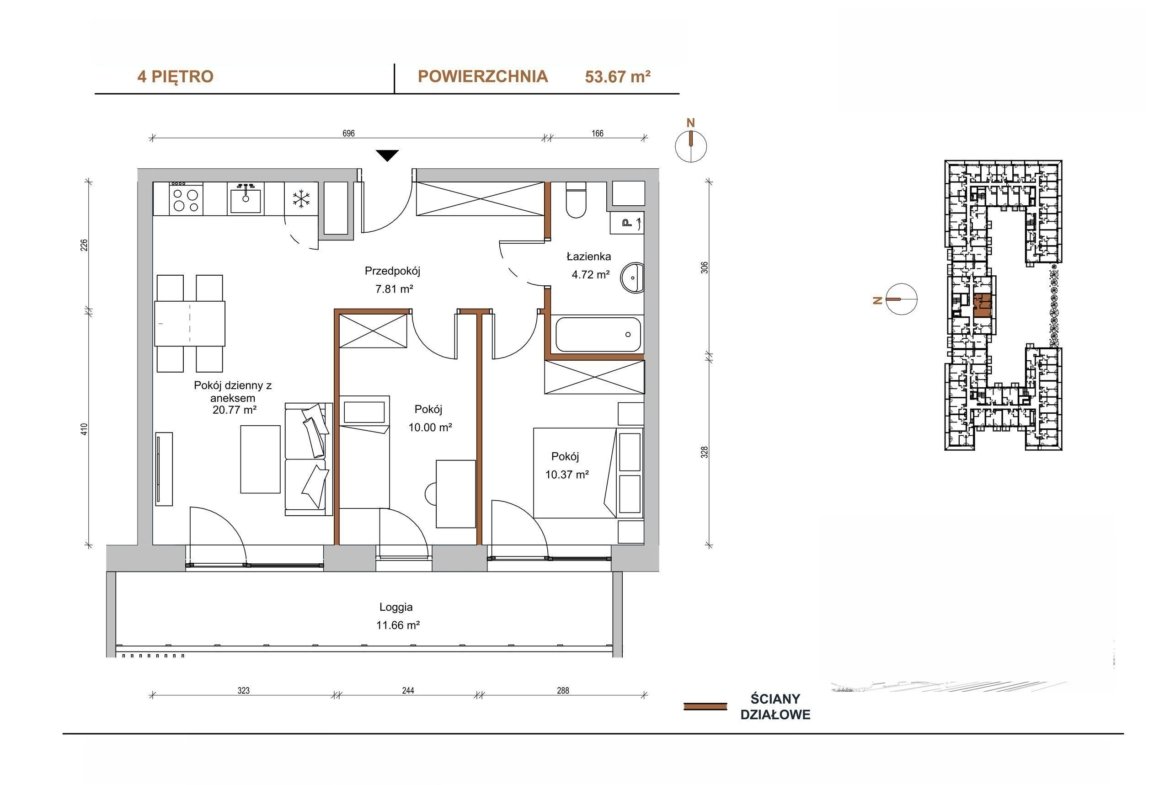 Floor plan C/404 — Braniborska 10