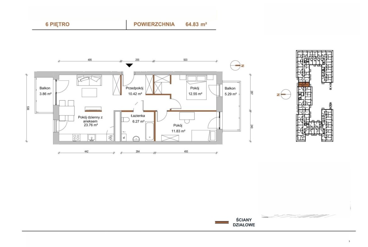 Floor plan C/602 — Braniborska 10