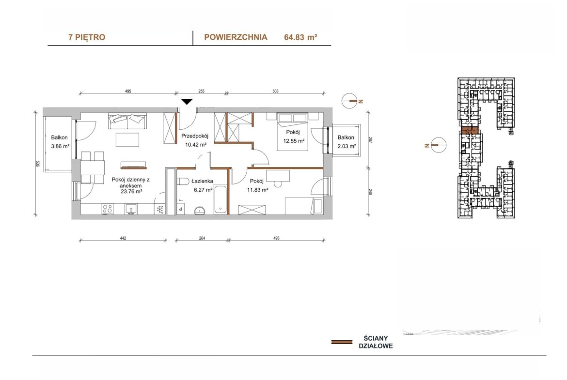 Floor plan C/702 — Braniborska 10