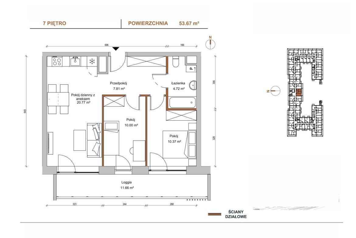 Floor plan C/704 — Braniborska 10