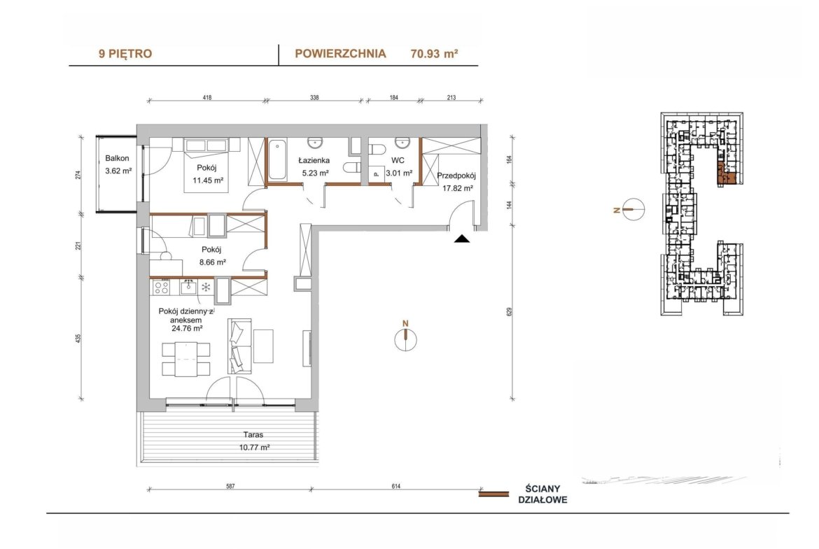 Floor plan E/905 — Braniborska 10