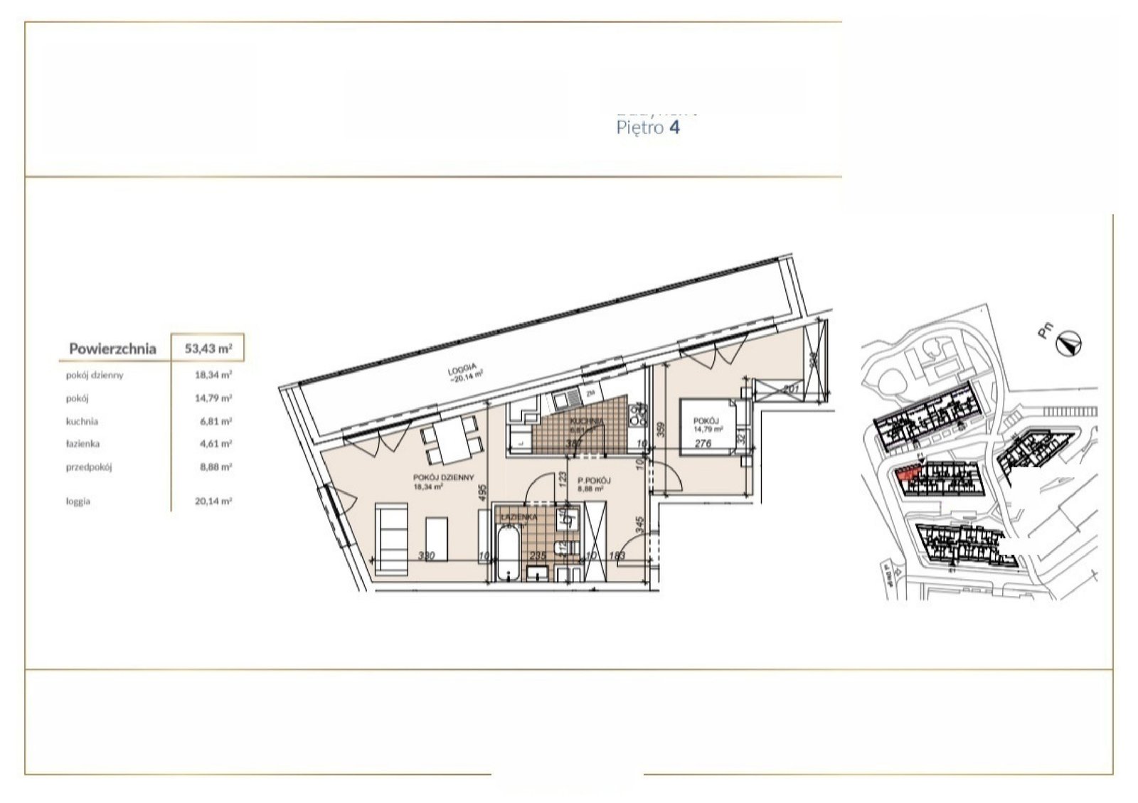 F1-4-49 — Lokum Porto bud E, F i H