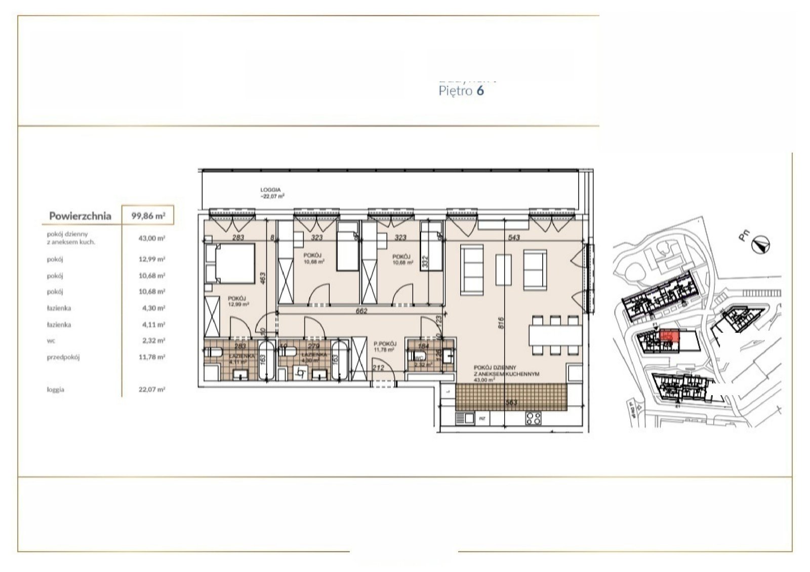 F1-6-55 — Lokum Porto bud E, F i H