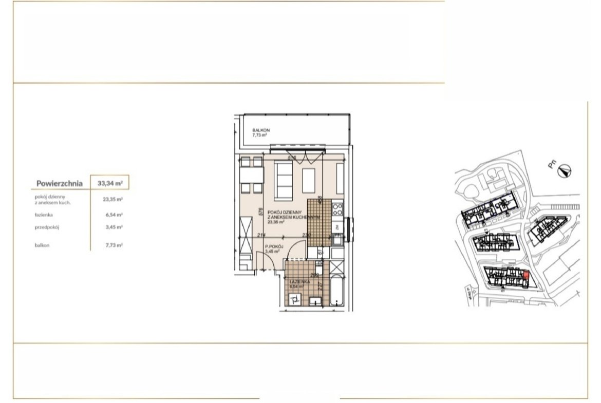Rzut E1-0-7 — Lokum Porto bud E, F i H