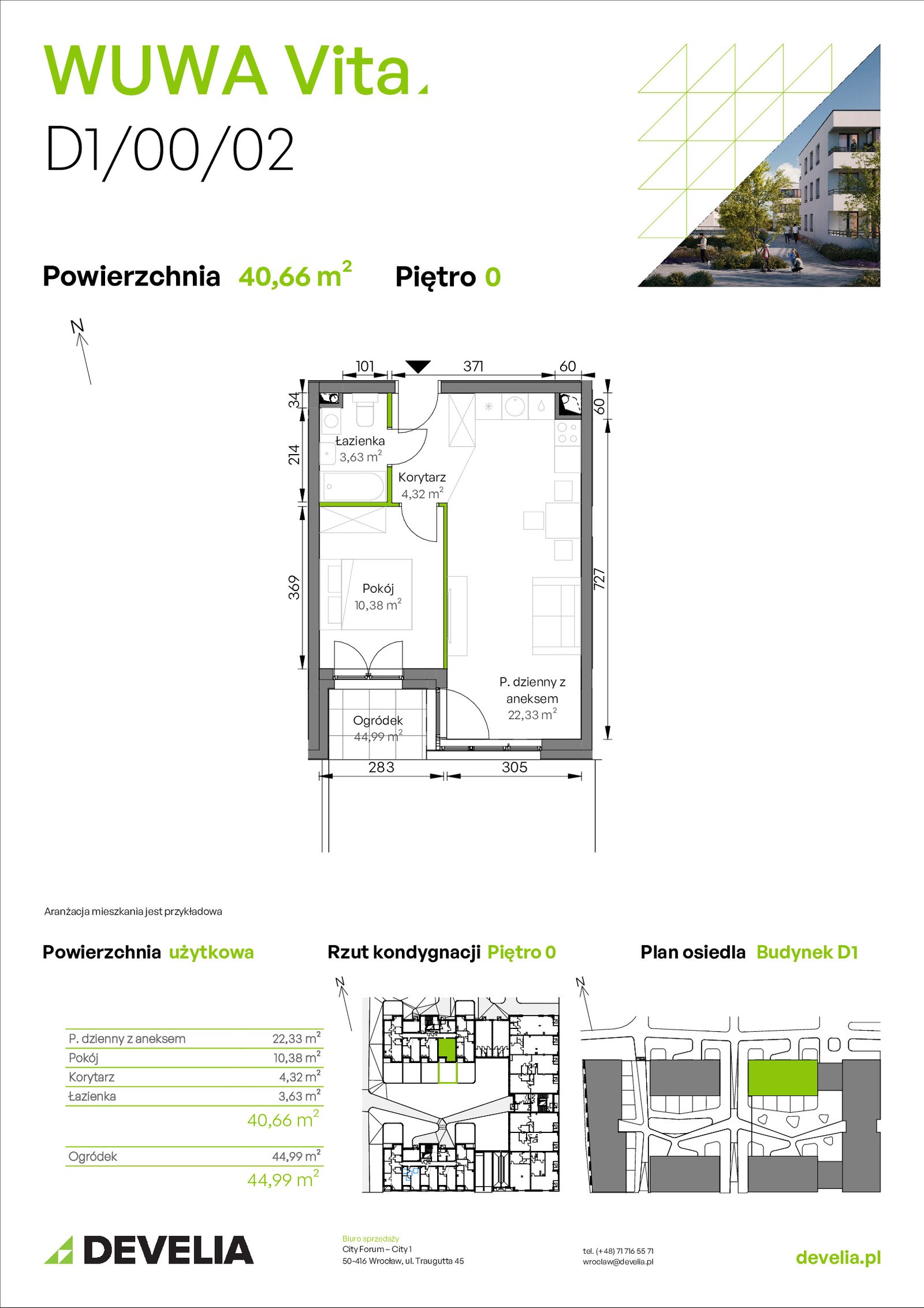 Rzut D1/00/02 — WUWA Vita etap III