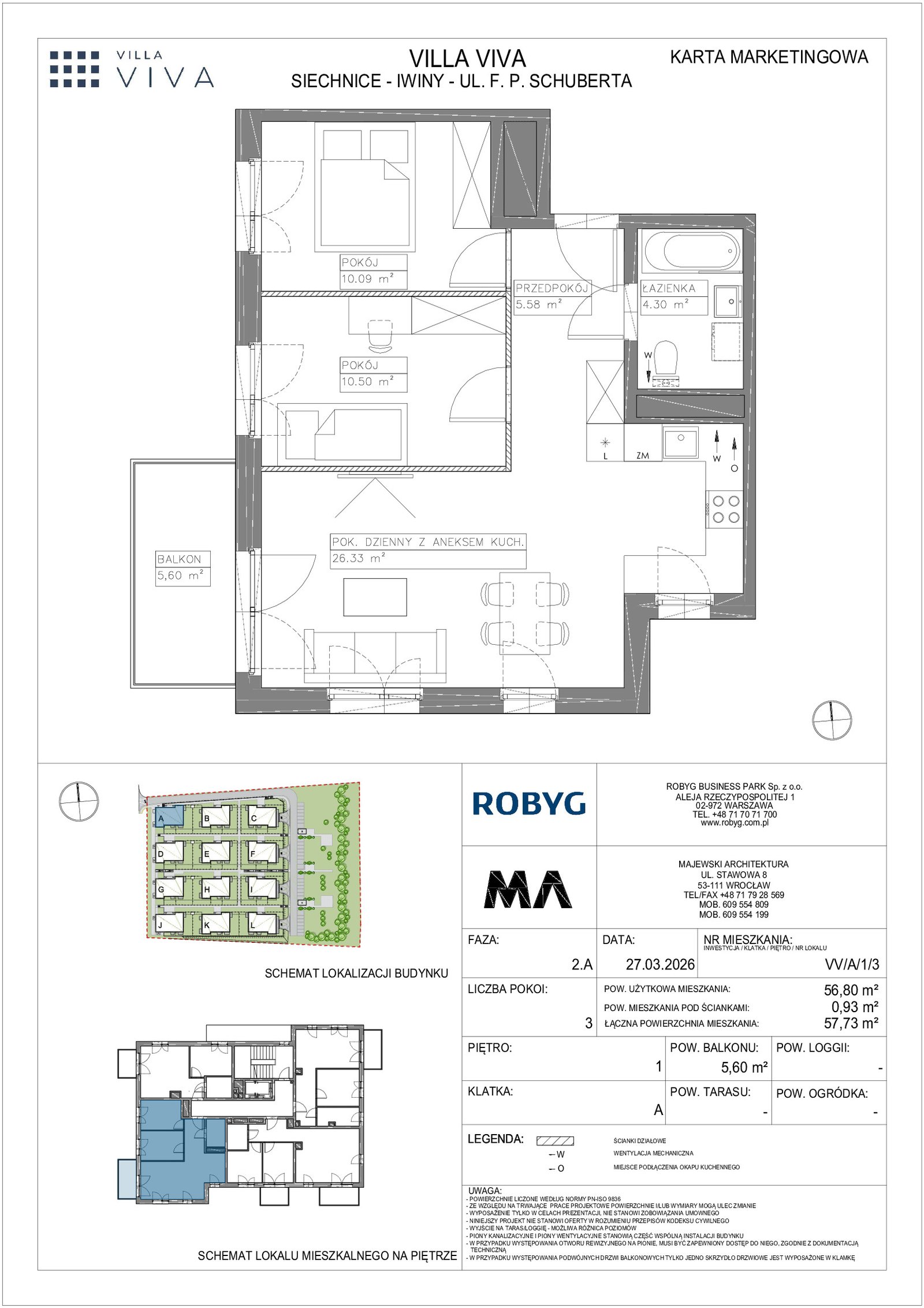 Rzut VV/A/1/3 — Villa Viva