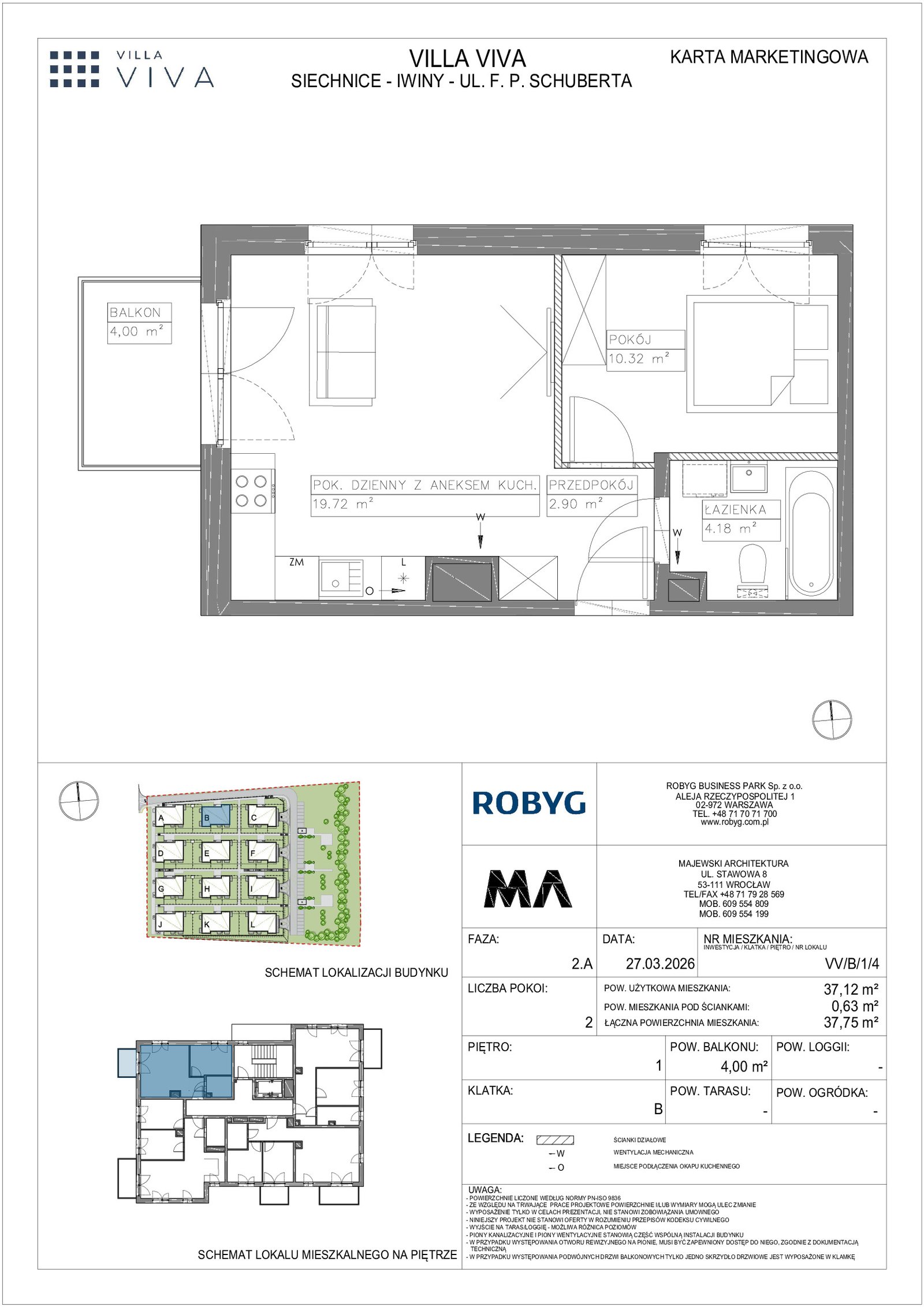 Rzut VV/B/1/4 — Villa Viva